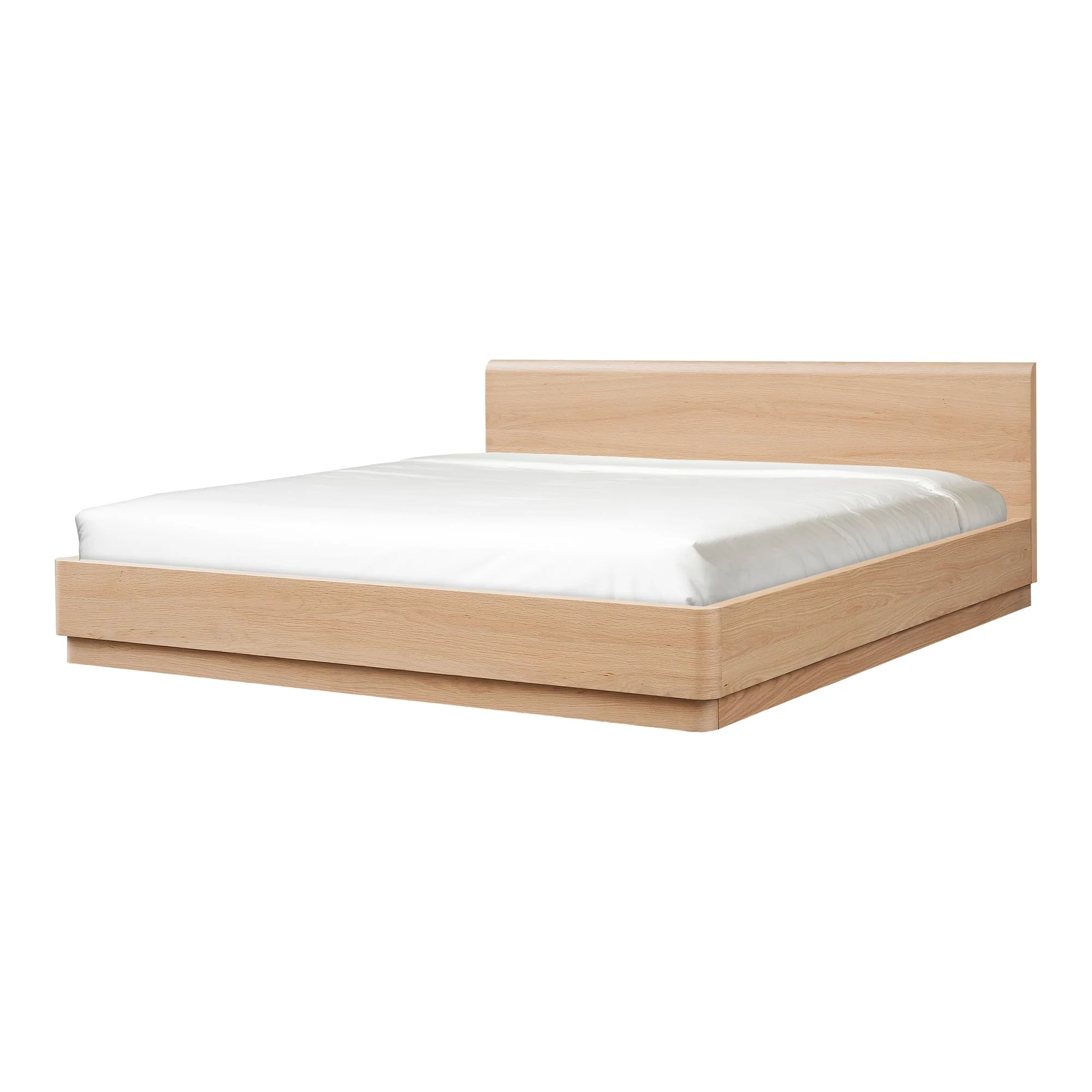 Moe's Home Collection Round Off Light Oak Brown Queen Bed - Image 8