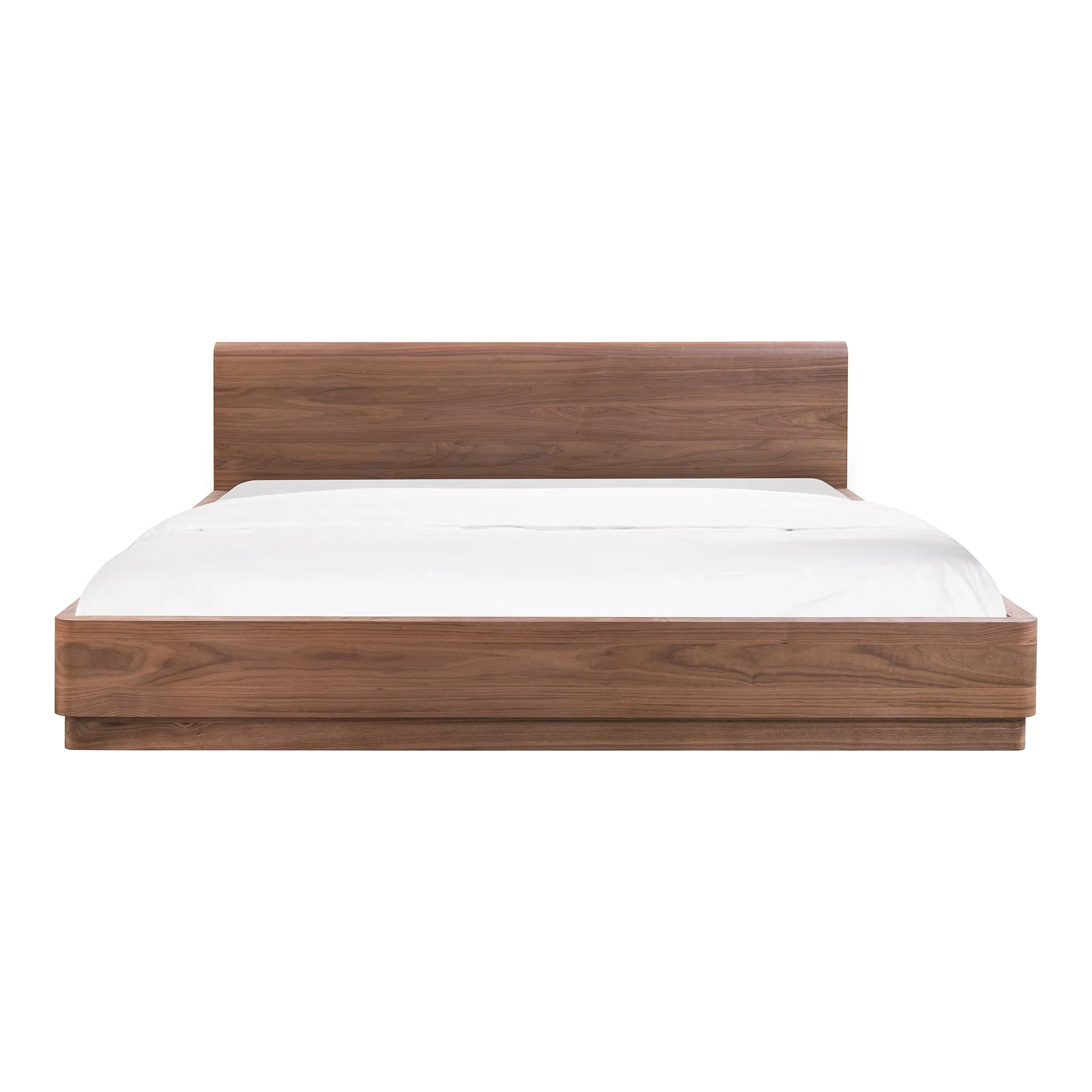 Moe's Home Collection Round Off Walnut Brown Queen Bed - Image 9