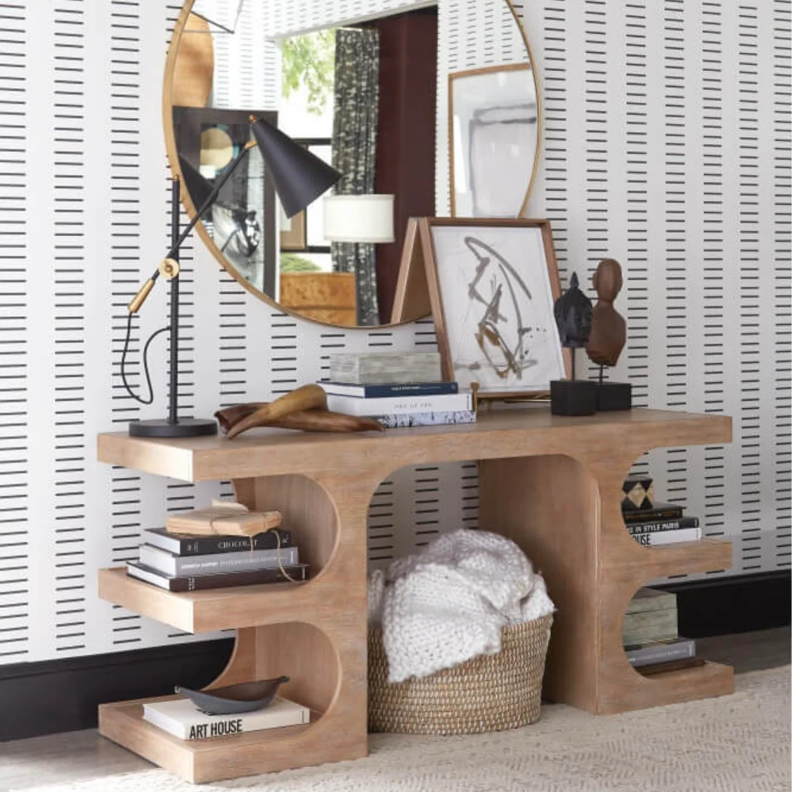 Rowe Furniture Dune Modern Wood Desk - Image 4
