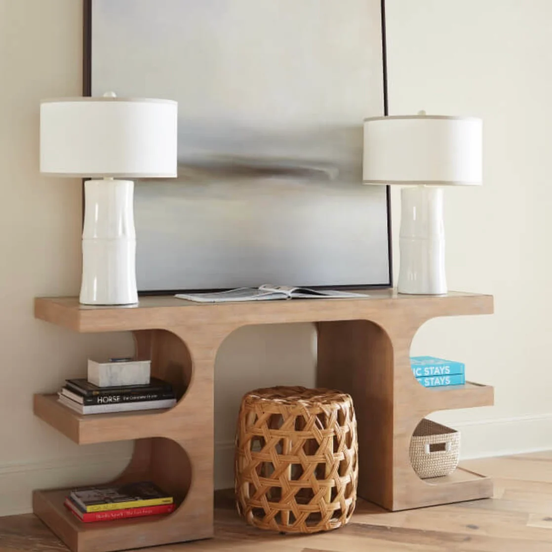 Rowe Furniture Dune Modern Wood Desk - Image 5