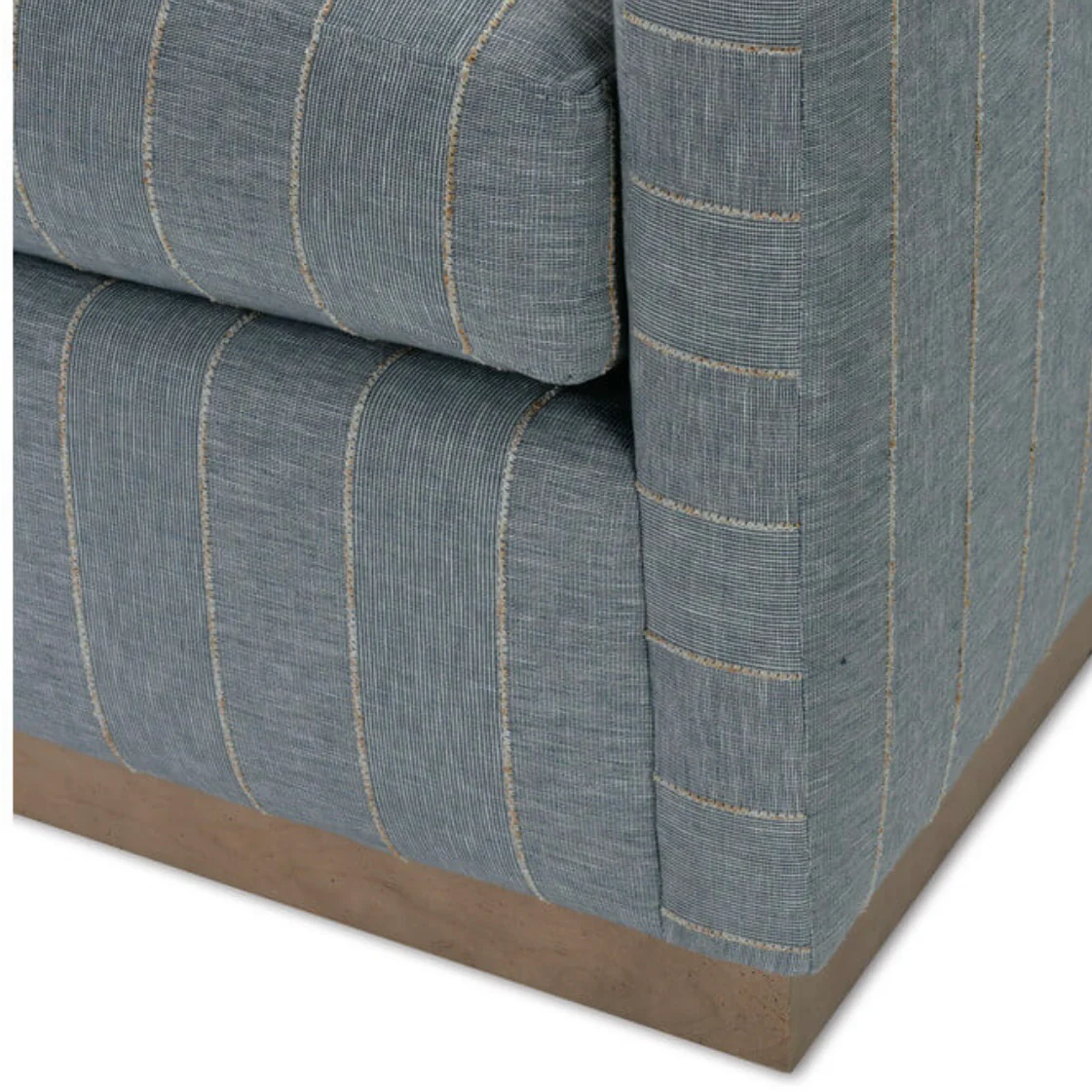 Rowe Furniture Allie Indigo Stripe Swivel Chair ~ Express Collection - Image 11