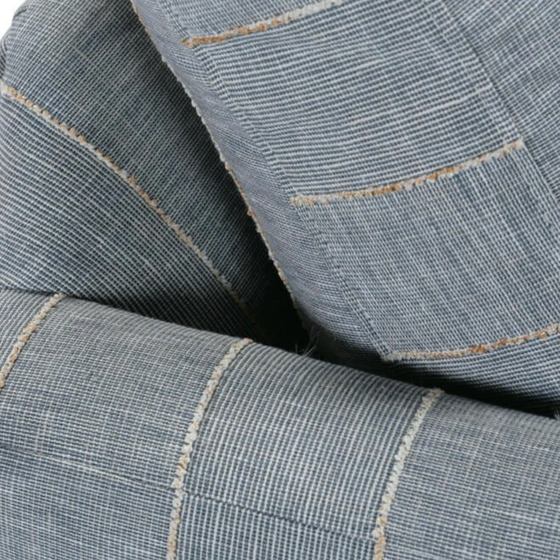 Rowe Furniture Allie Indigo Stripe Swivel Chair ~ Express Collection - Image 4