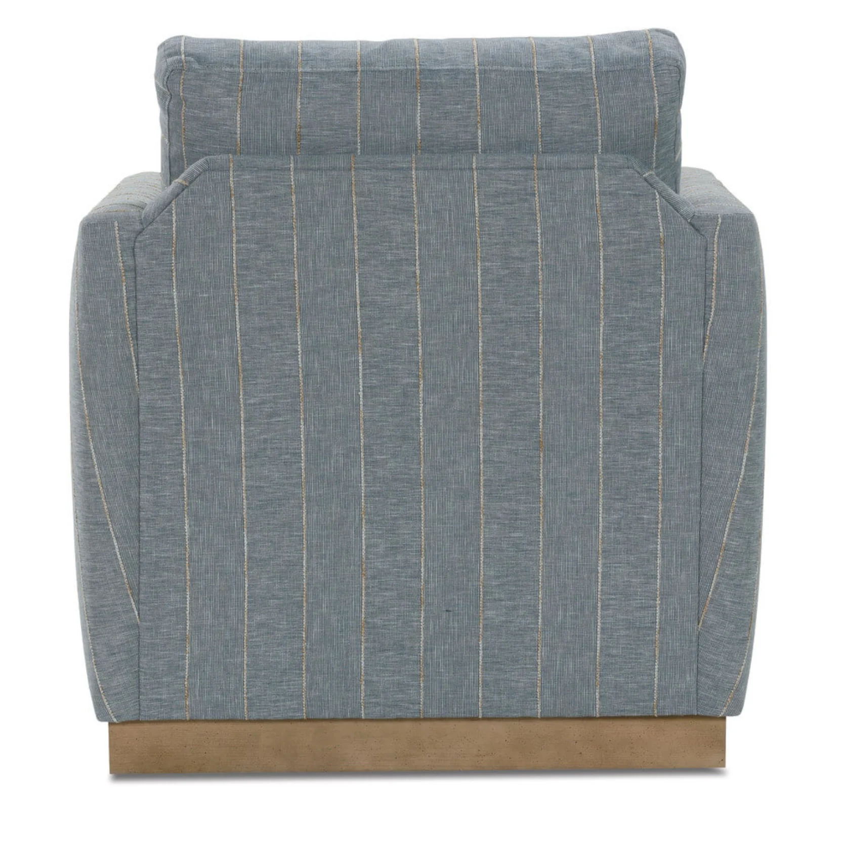Rowe Furniture Allie Indigo Stripe Swivel Chair ~ Express Collection - Image 6