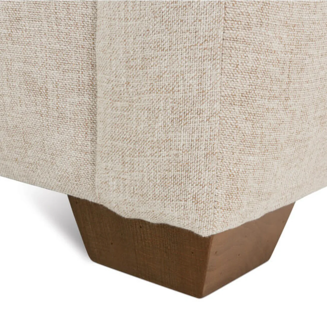 Rowe Furniture Bradford Performance Fabric 111” L-Shaped Sectional In Putty Colored Chenille - Image 11