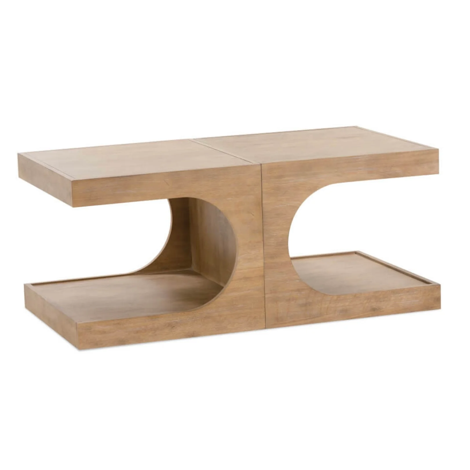Rowe Furniture Dune Modern Wood Rectangle Coffee Table - Image 5
