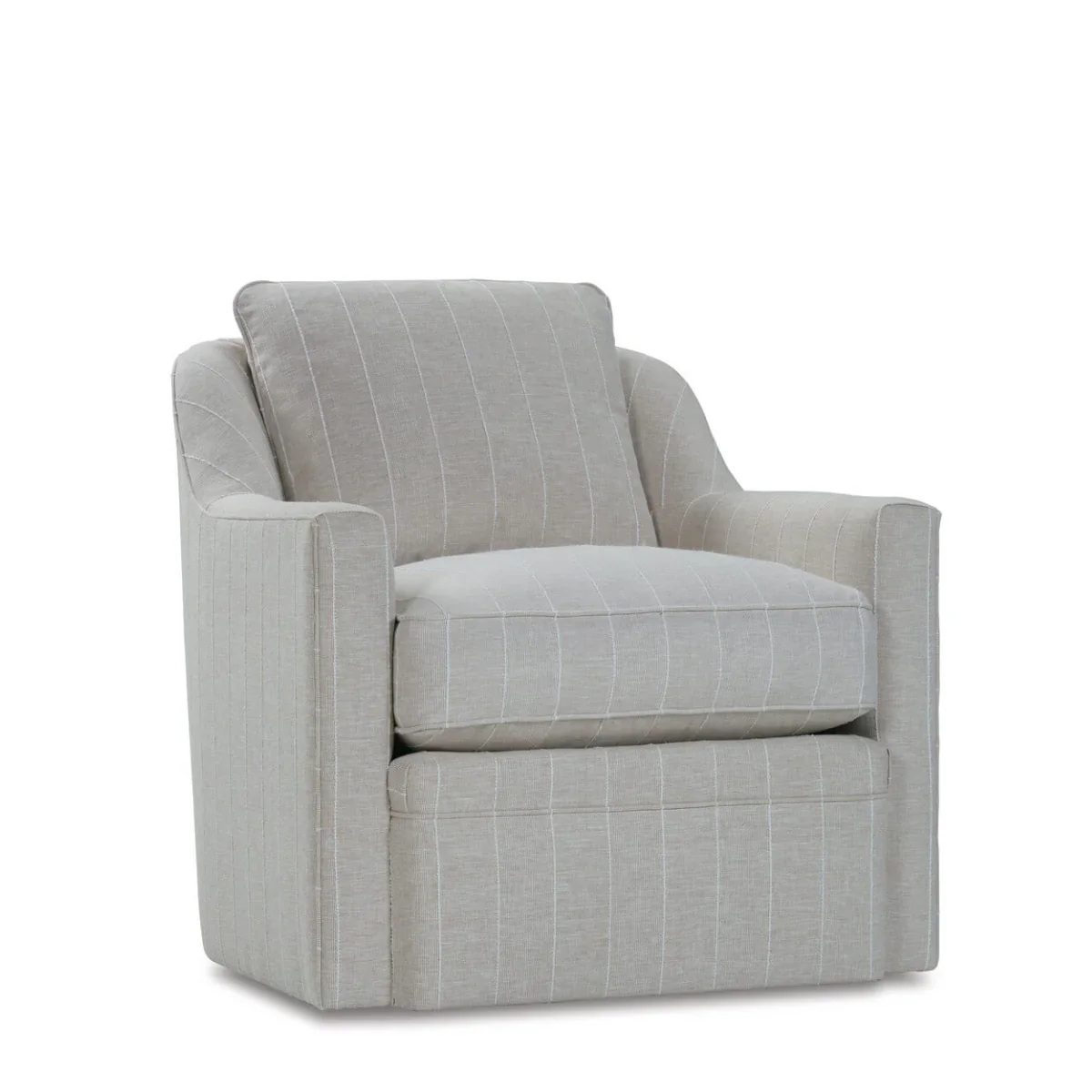 Rowe Furniture Hollins Upholstered Swivel Chair ~ Available in Swivel Glider Option and to Custom Order In All Fabrics - Image 3