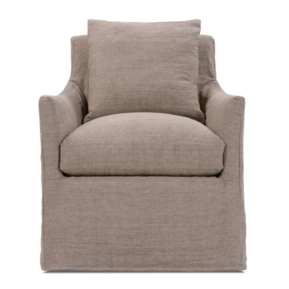 Rowe Furniture Ingrid Slipcovered Swivel Chair w/ Glider Option ~ Available To Custom Order In All Fabrics