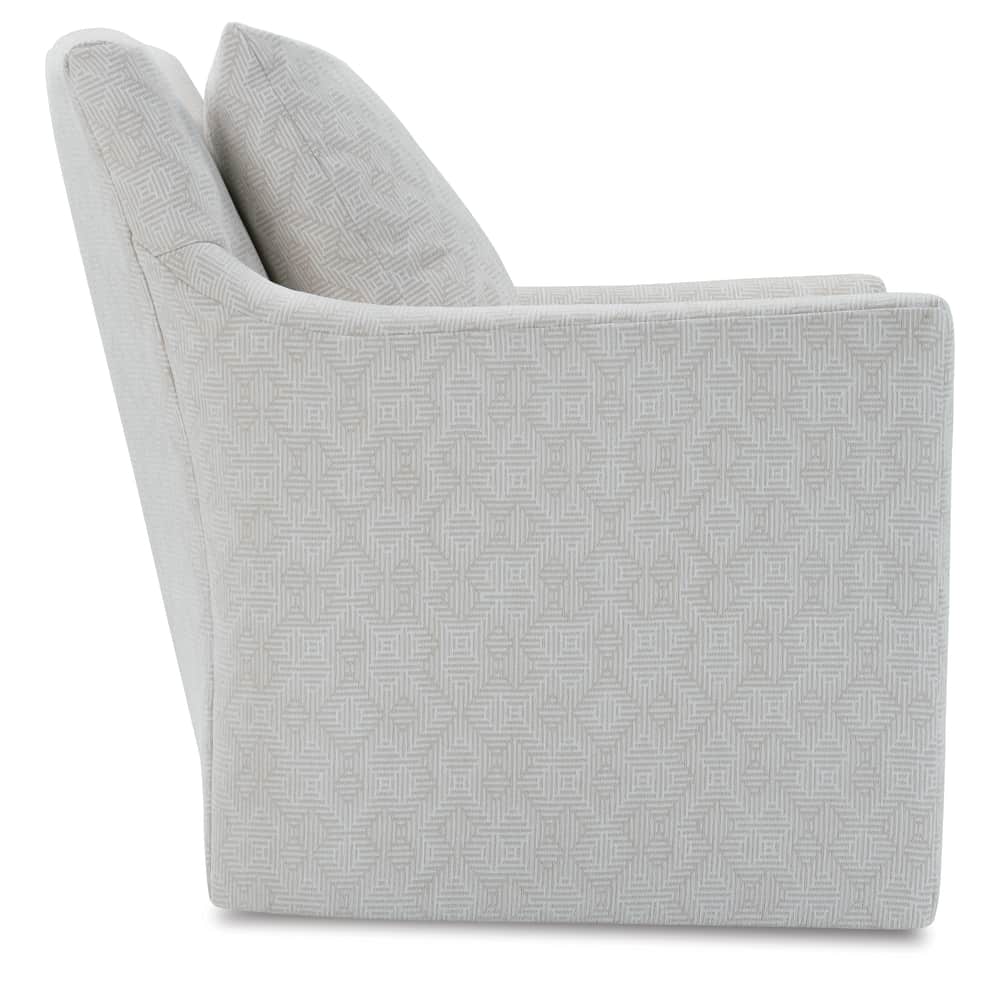 Rowe Furniture Ingrid Upholstered Swivel Chair With Glider Option ~ Available To Custom Order In All Fabrics - Image 4