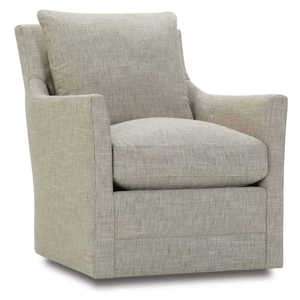 Rowe Furniture Isley Upholstered Swivel Chair With Glider Option ~ Available To Custom Order In All Fabrics - Image 2