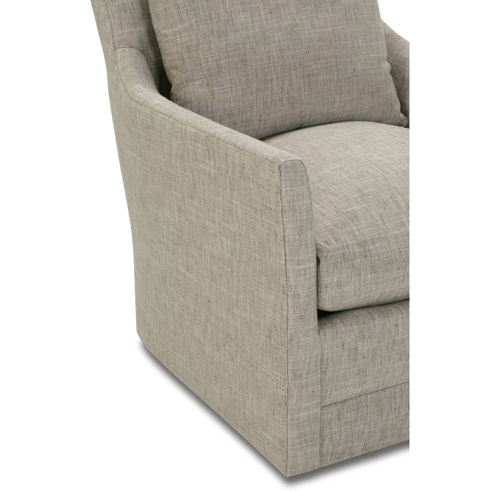 Rowe Furniture Isley Upholstered Swivel Chair With Glider Option ~ Available To Custom Order In All Fabrics - Image 7