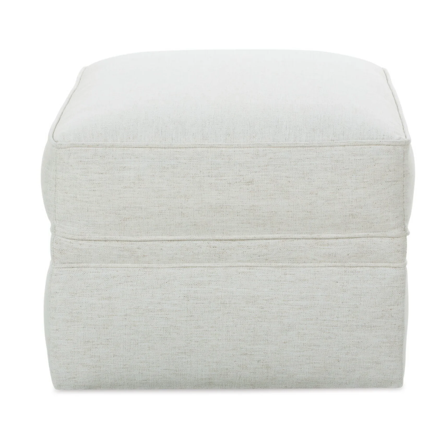 Rowe Furniture Kara Nomad Snow Performance Fabric Ottoman ~ Express Collection - Image 3