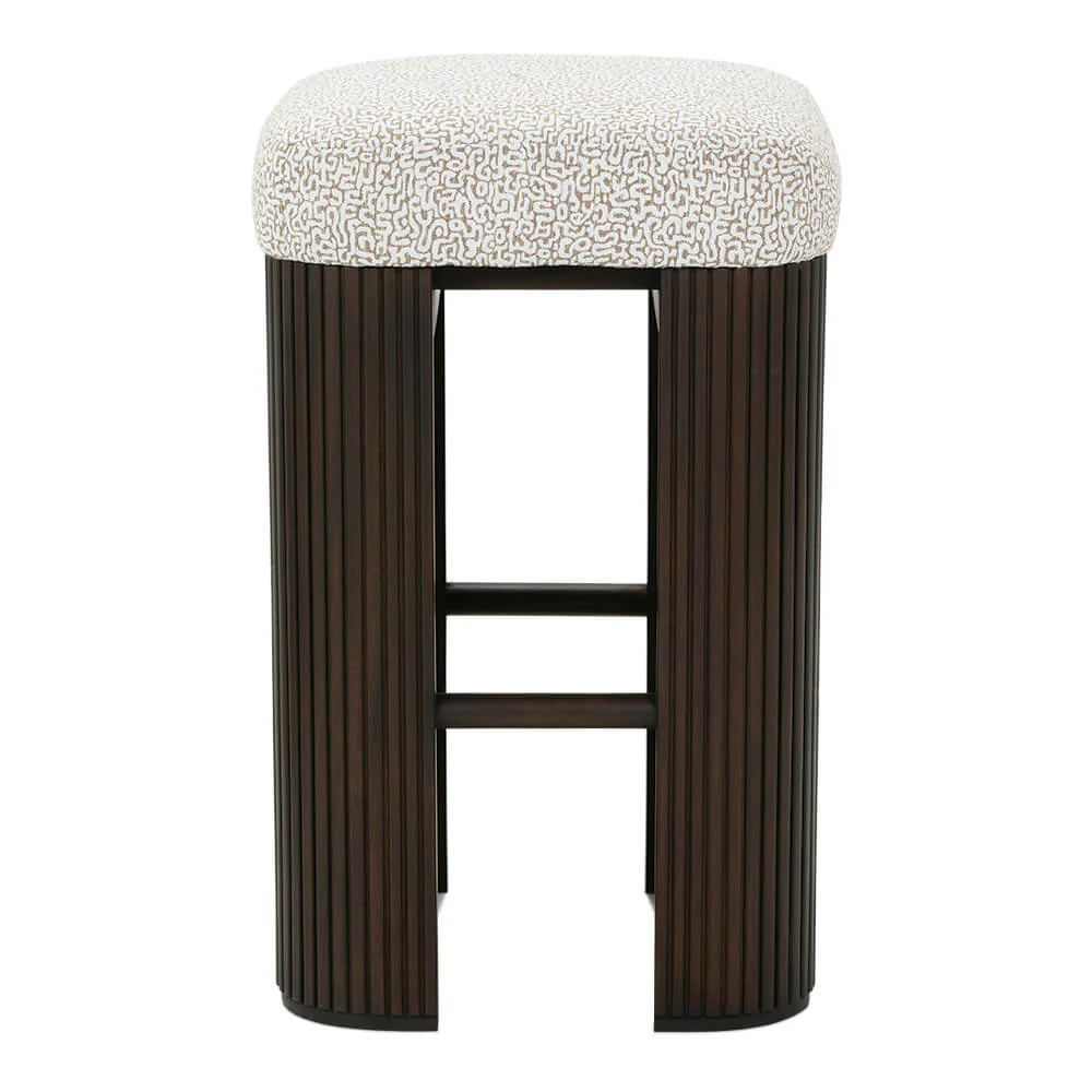 Rowe Furniture Kindred Barstool ~ Sesame or Godiva Finish ~ Available To Custom Order In All Fabrics - Image 13