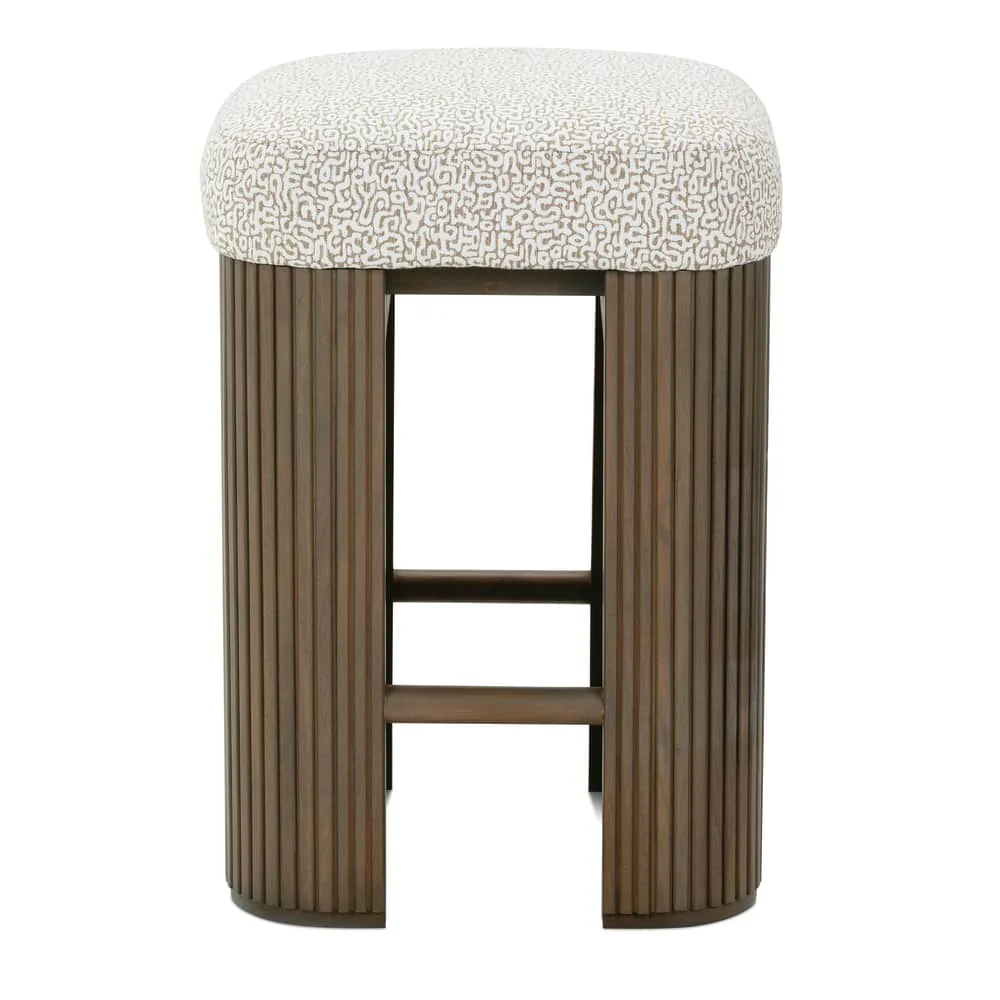 Rowe Furniture Kindred Barstool ~ Sesame or Godiva Finish ~ Available To Custom Order In All Fabrics - Image 17