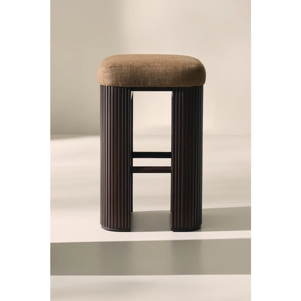 Rowe Furniture Kindred Barstool ~ Sesame or Godiva Finish ~ Available To Custom Order In All Fabrics - Image 9