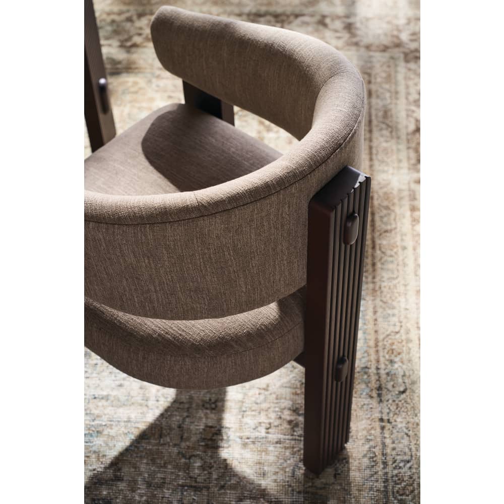 Rowe Furniture Kindred Dining Chair ~ Sesame or Godiva Finish ~ Available To Custom Order In All Fabrics - Image 4