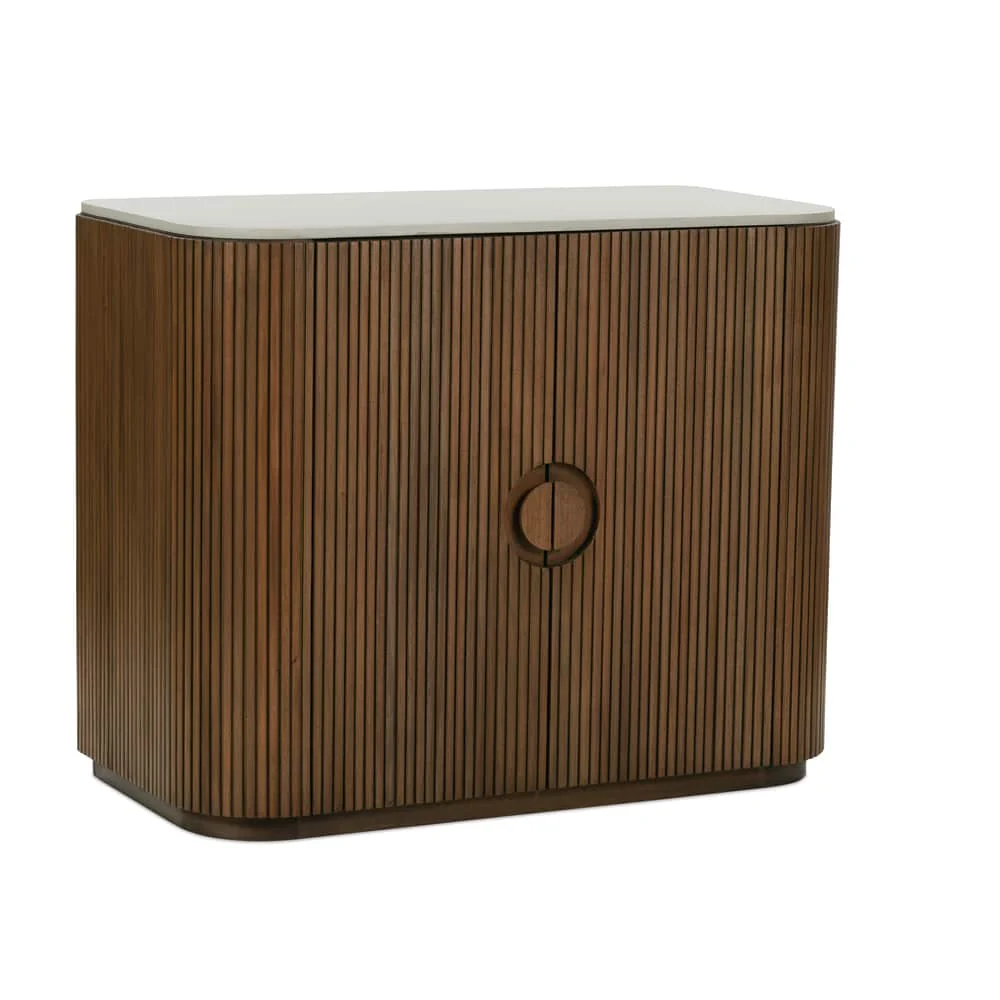Rowe Furniture Kindred Fluted Wood Cabinet ~ Sesame Finish - Image 4