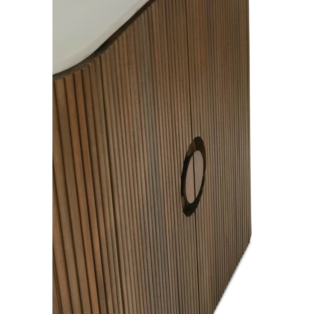 Rowe Furniture Kindred Fluted Wood Cabinet ~ Sesame Finish - Image 8
