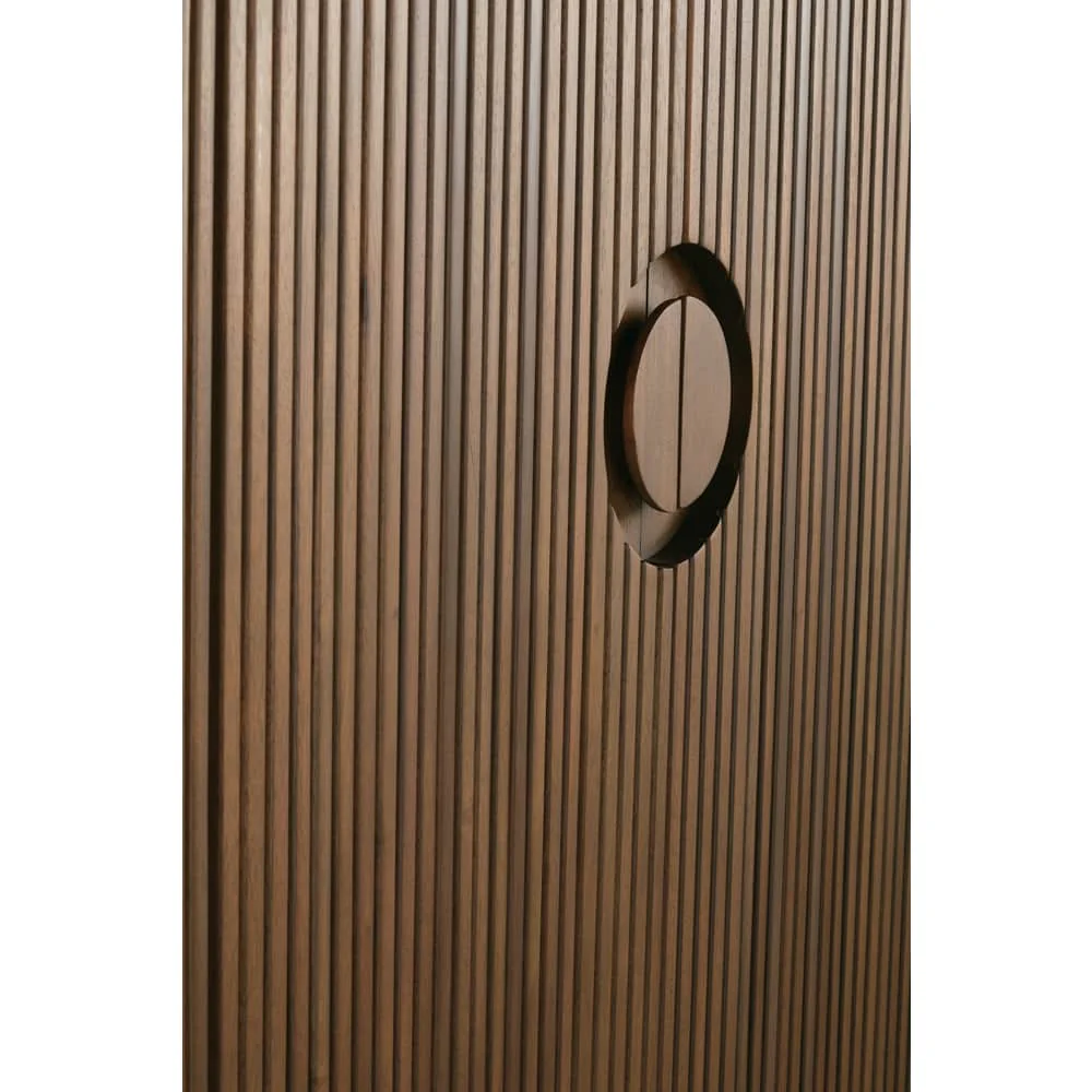 Rowe Furniture Kindred Fluted Wood Tall Cabinet ~ Sesame Finish - Image 5