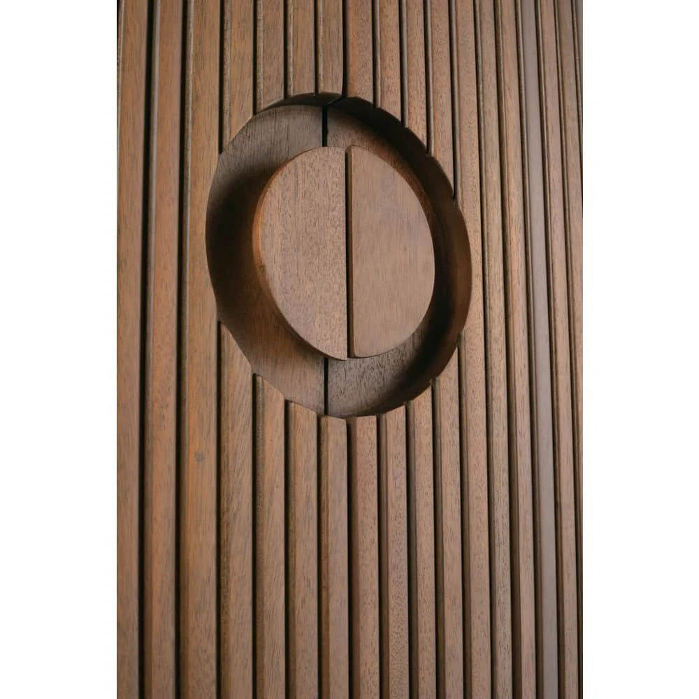 Rowe Furniture Kindred Fluted Wood Tall Cabinet ~ Sesame Finish - Image 6