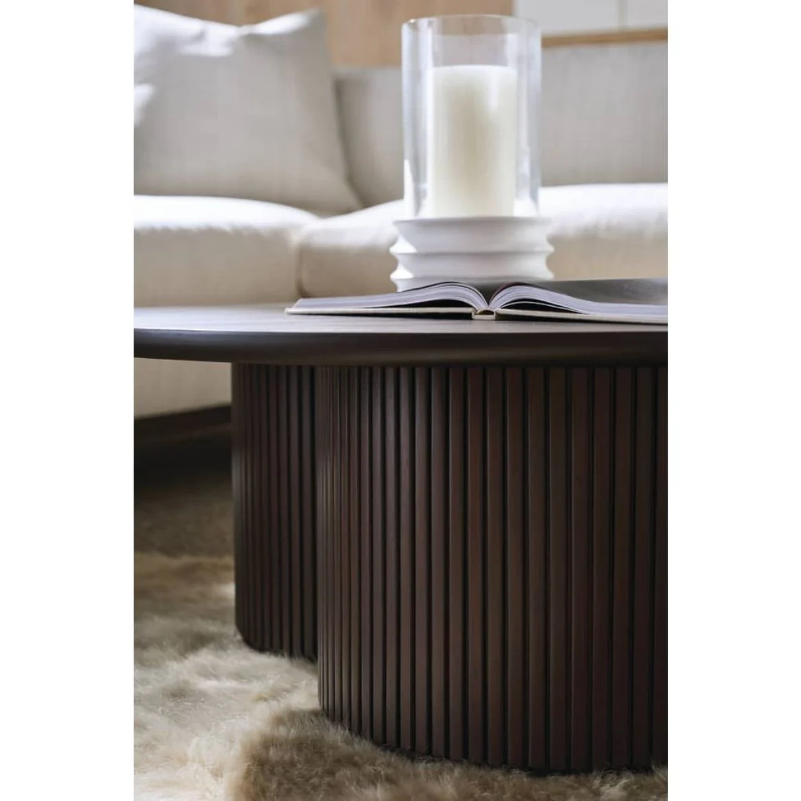 Rowe Furniture Kindred Round Coffee Table ~ Godiva Finish - Image 2