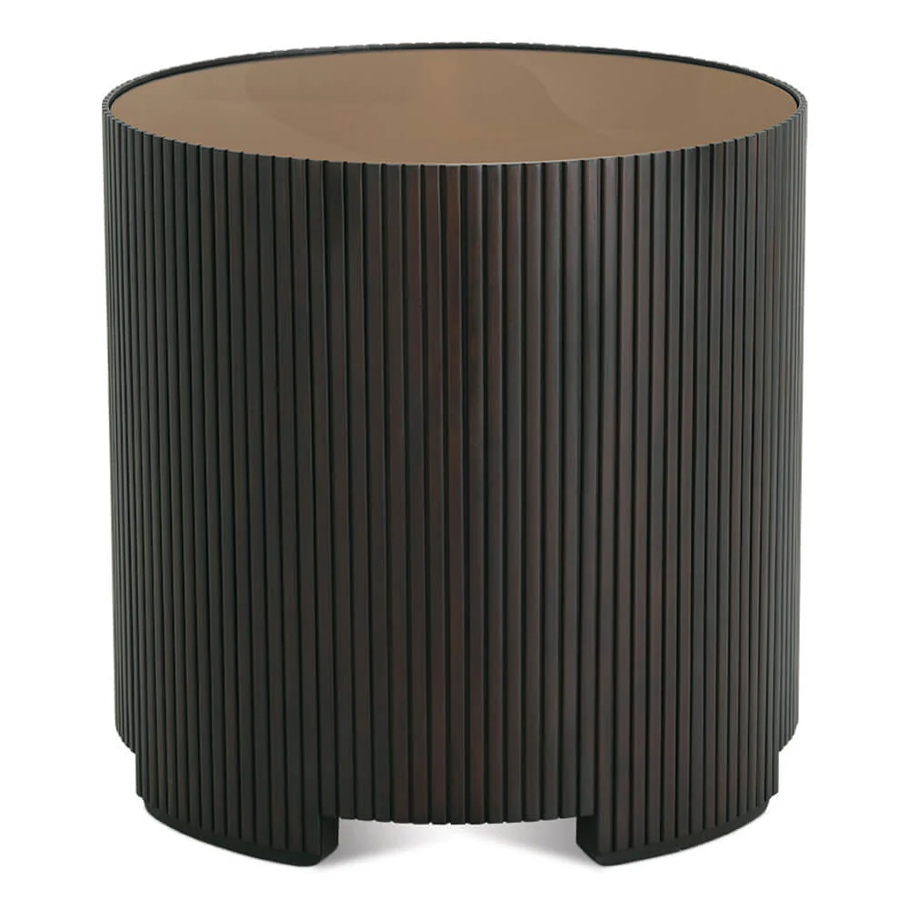 Rowe Furniture Kindred Round End Table ~ Godiva Finish