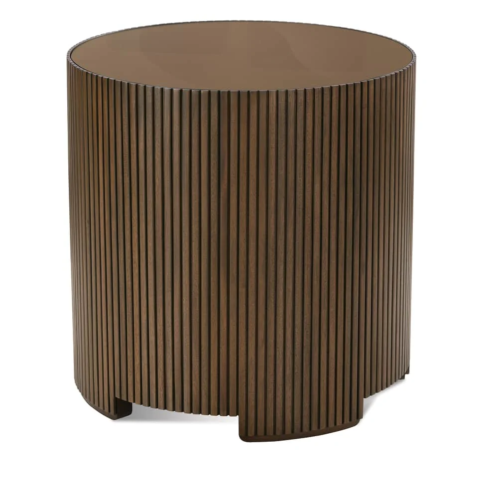 Rowe Furniture Kindred Round End Table ~ Sesame Finish - Image 2