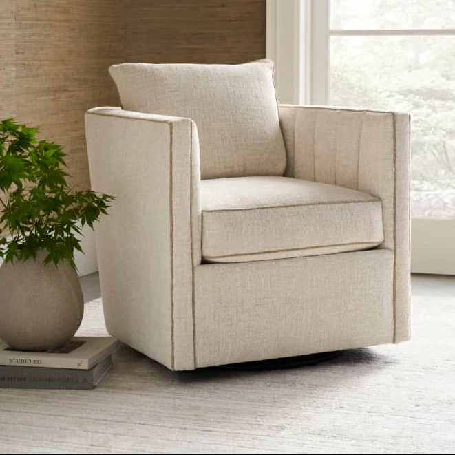 Rowe Furniture Kitt Upholstered Swivel Chair ~ Available To Custom Order In All Fabrics