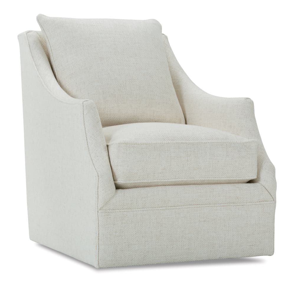 Rowe Furniture Kori Upholstered Swivel Chair ~ Available In Swivel Glider and to Custom Order In All Fabrics - Image 4