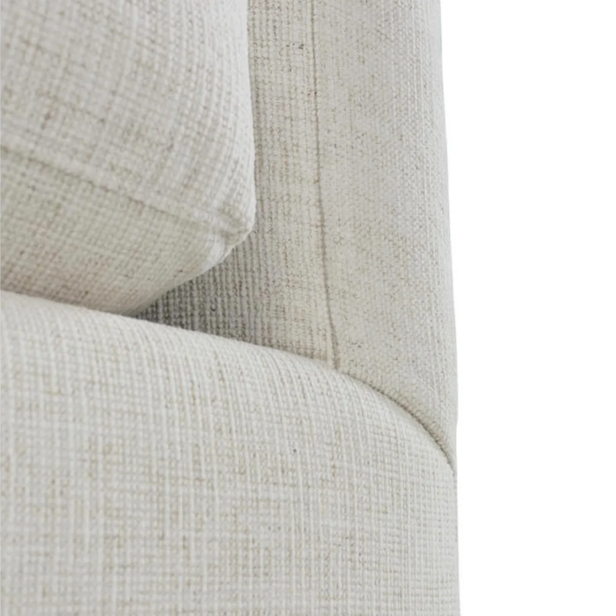 Rowe Furniture Lilah Bone White Plush Chenille Performance Fabric 106” x 110" Sectional ~ Express Collection - Image 10