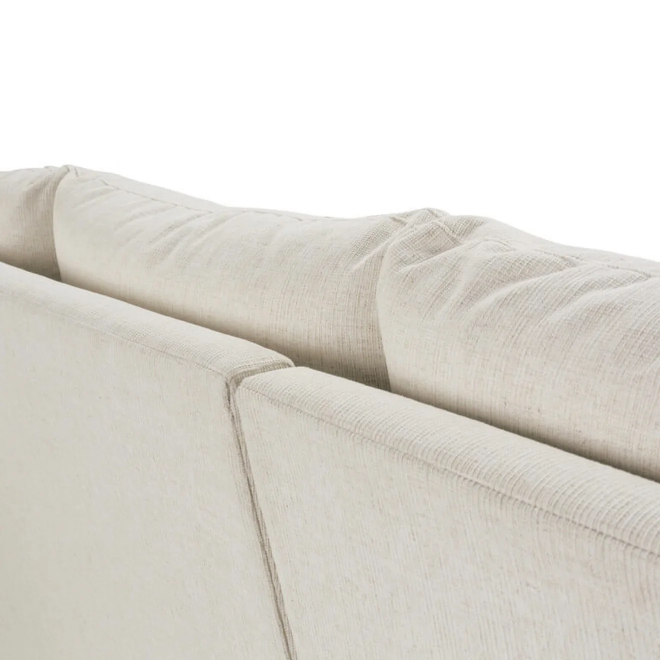 Rowe Furniture Lilah Bone White Plush Chenille Performance Fabric 106” x 110" Sectional ~ Express Collection - Image 15