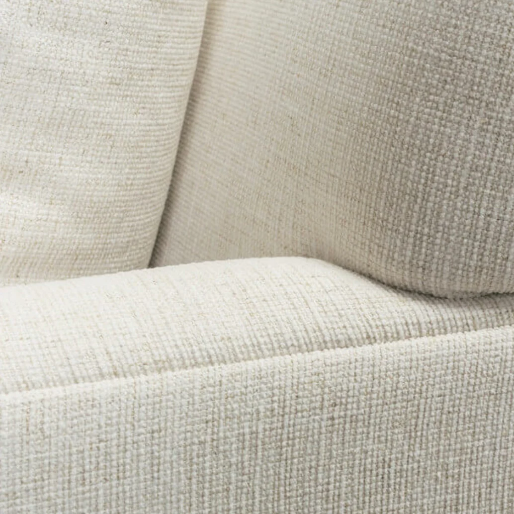 Rowe Furniture Lilah Bone White Plush Chenille Performance Fabric 106” x 110" Sectional ~ Express Collection - Image 8