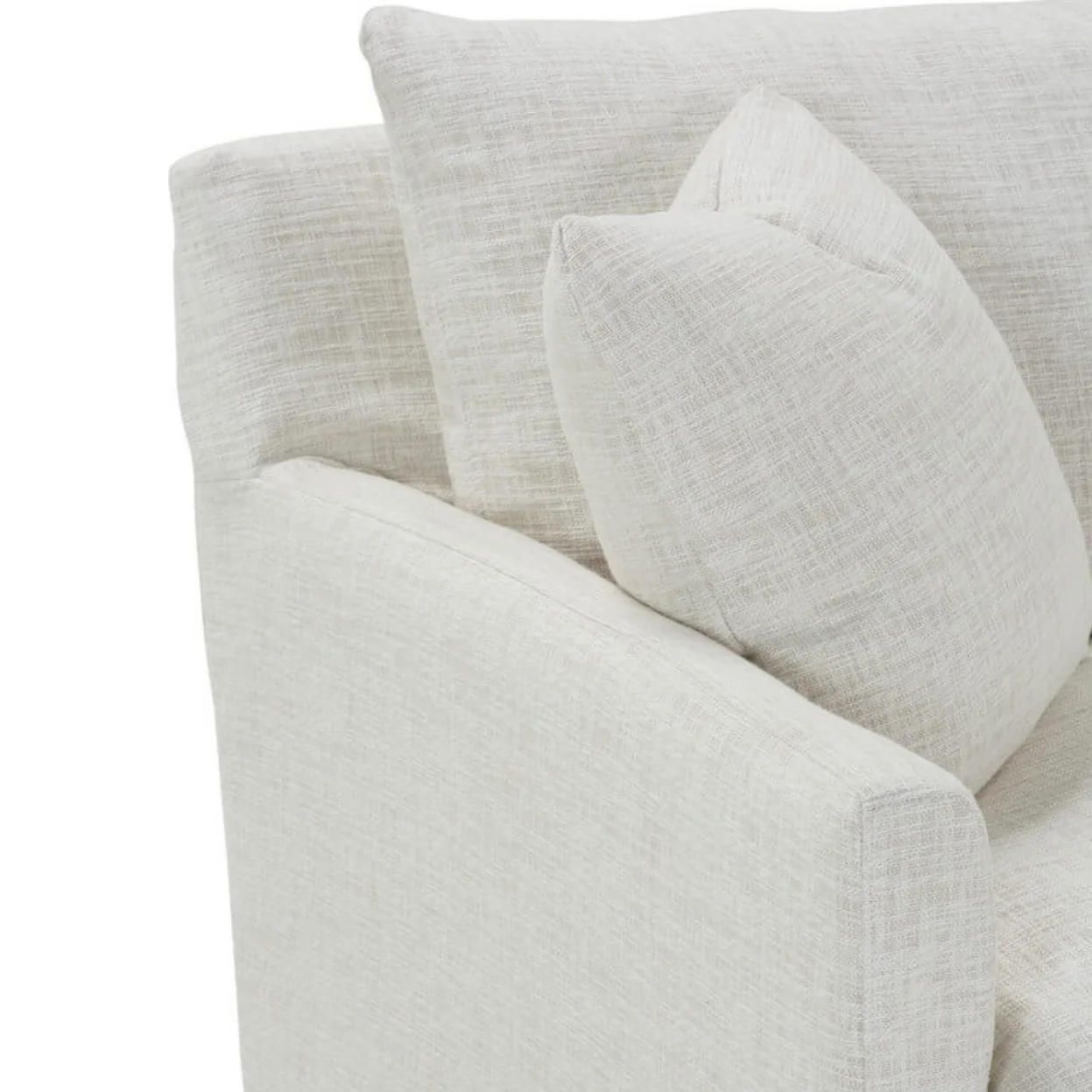 Rowe Furniture Lilah White Linen Slipcovered 89-inch Sofa - Image 9