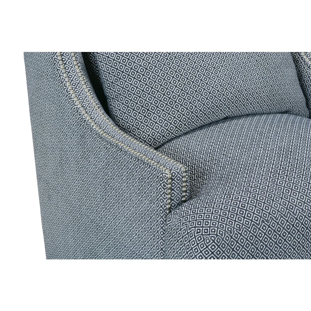Rowe Furniture Lindsay Swivel Chair with Nail Head Trim ~ Available To Custom Order in All Fabrics - Image 9