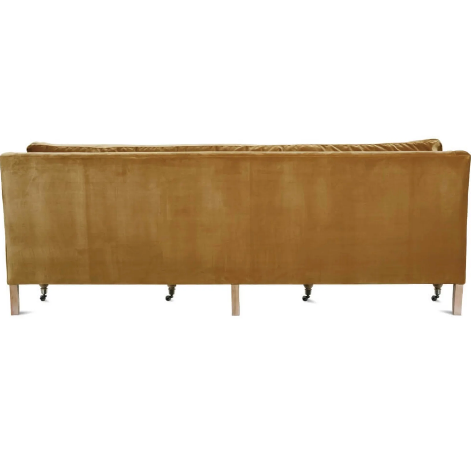 Rowe Furniture Madeline Antiqued Amber Velvet 90” Sofa ~ Express Collection - Image 5