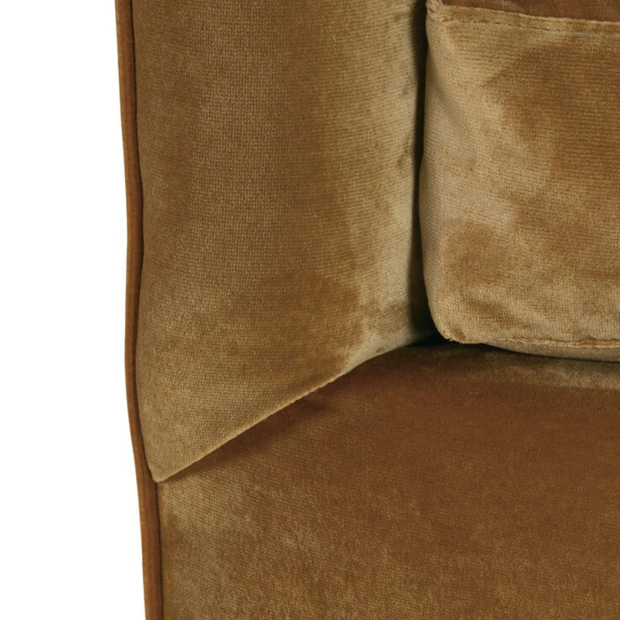 Rowe Furniture Madeline Antiqued Amber Velvet 90” Sofa ~ Express Collection - Image 7