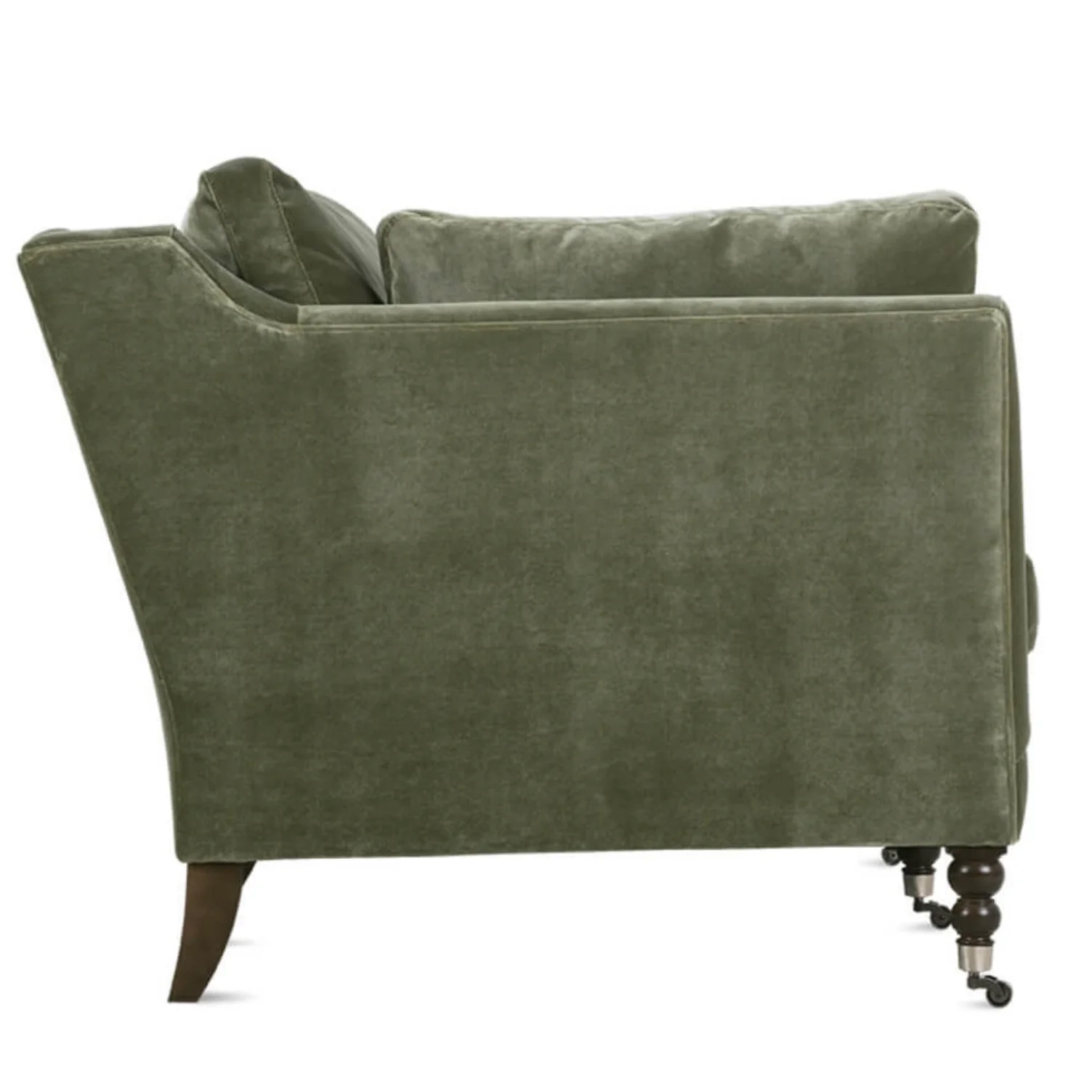 Rowe Furniture Madeline Antiqued Moss Velvet 90” Sofa ~ Express Collection - Image 4