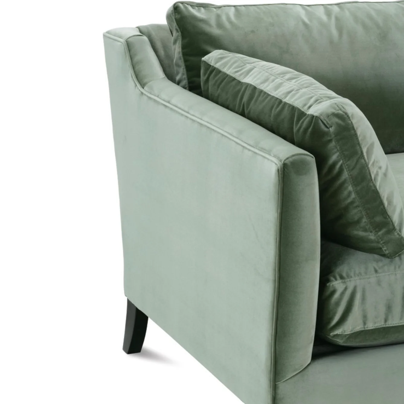 Rowe Furniture Madeline Antiqued Moss Velvet 71” Sofa ~ Express Collection - Image 6