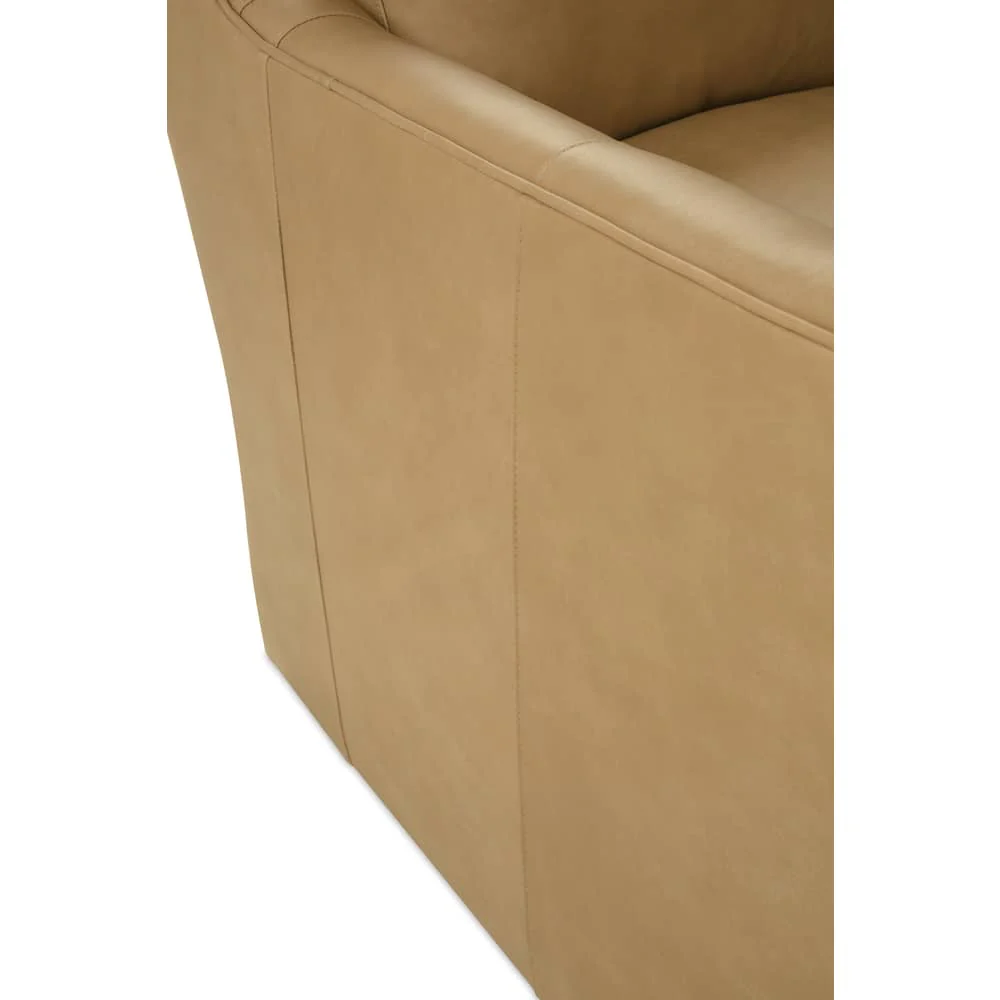 Rowe Furniture Madeline Leather Swivel Chair ~ Available To Custom Order in All Leathers - Image 12