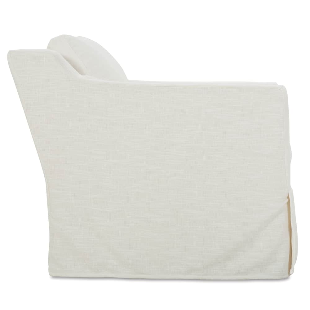 Rowe Furniture Madeline Slipcovered Swivel Chair in Bone White ~ IN STOCK 1 AVAILABLE FOR EXPRESS SHIPPING - Image 3
