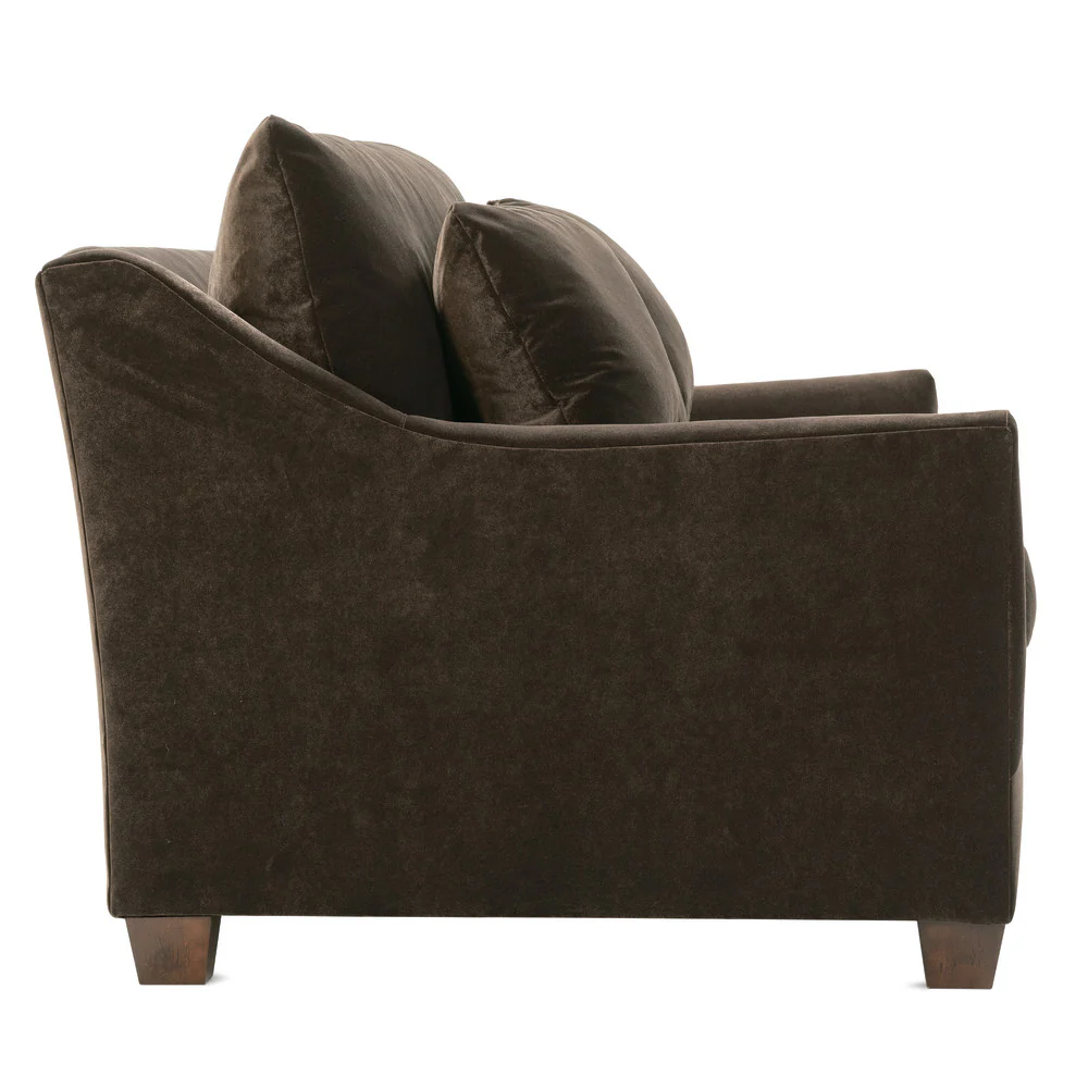 Rowe Furniture Moreau Brown Velvet 85” Sofa ~ Express Collection - Image 7