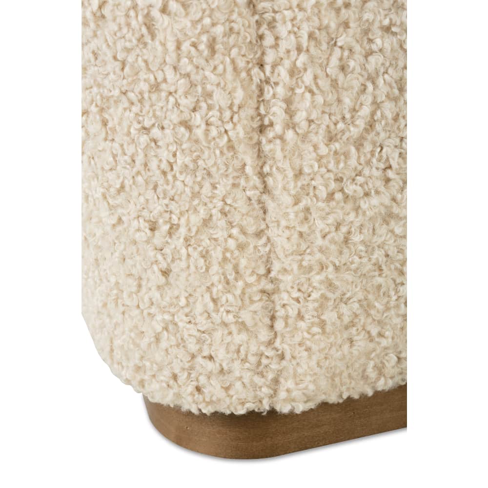 Rowe Furniture Neutral Boucle Bernie Swivel Chair - Image 4
