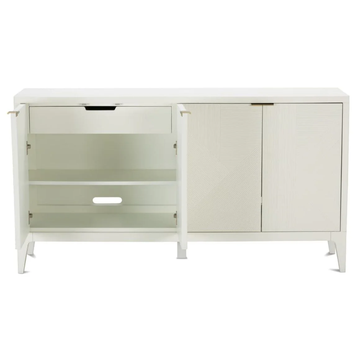 Rowe Furniture Nicco Cloud Finish White Credenza Buffet - Image 25