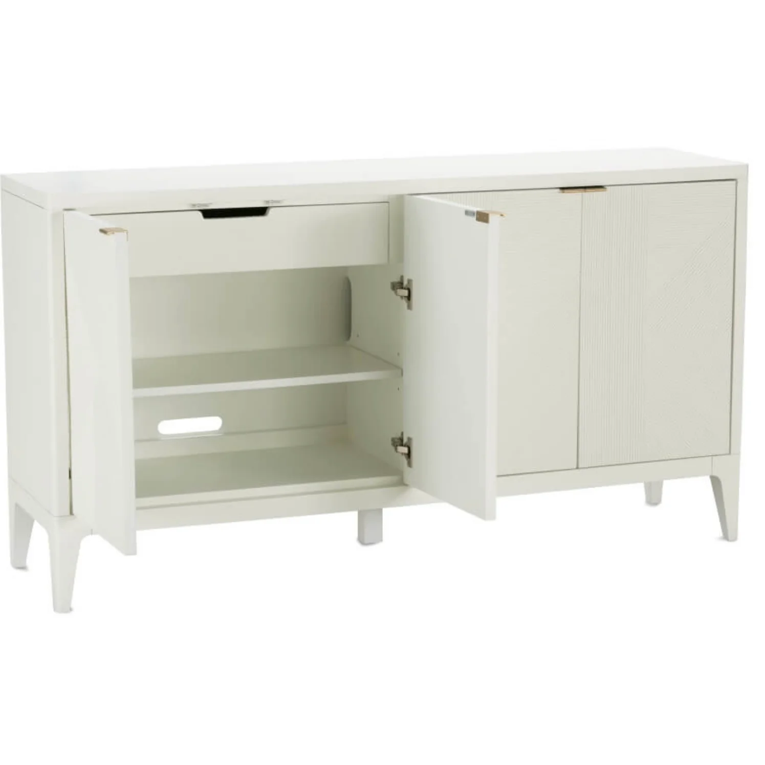 Rowe Furniture Nicco Cloud Finish White Credenza Buffet - Image 4