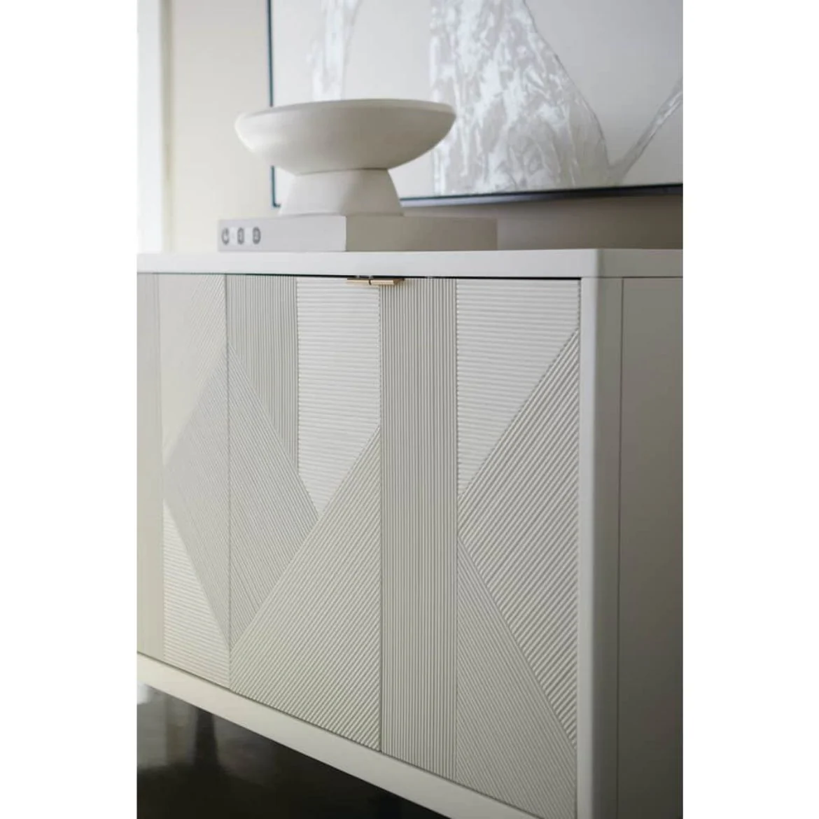 Rowe Furniture Nicco Cloud Finish White Credenza Buffet - Image 9