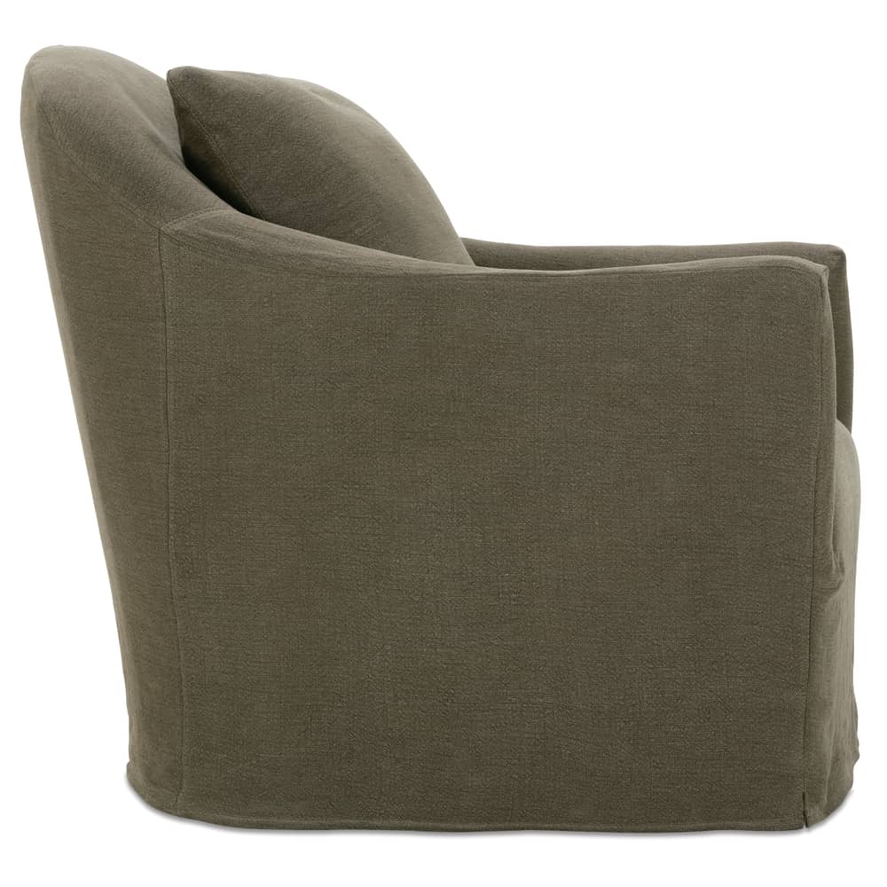 Rowe Furniture Noel Slipcovered Swivel Chair ~ Available To Custom Order in All Fabrics - Image 3