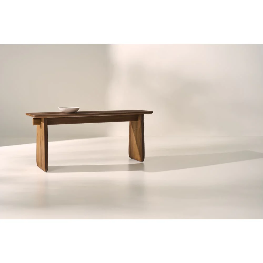 Rowe Furniture Nova Teak Wood Console Table - Image 2