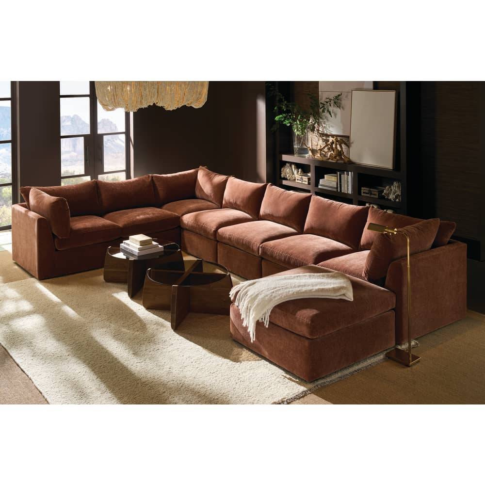 Rowe Furniture Nova Round Glass Coffee Table - Image 3