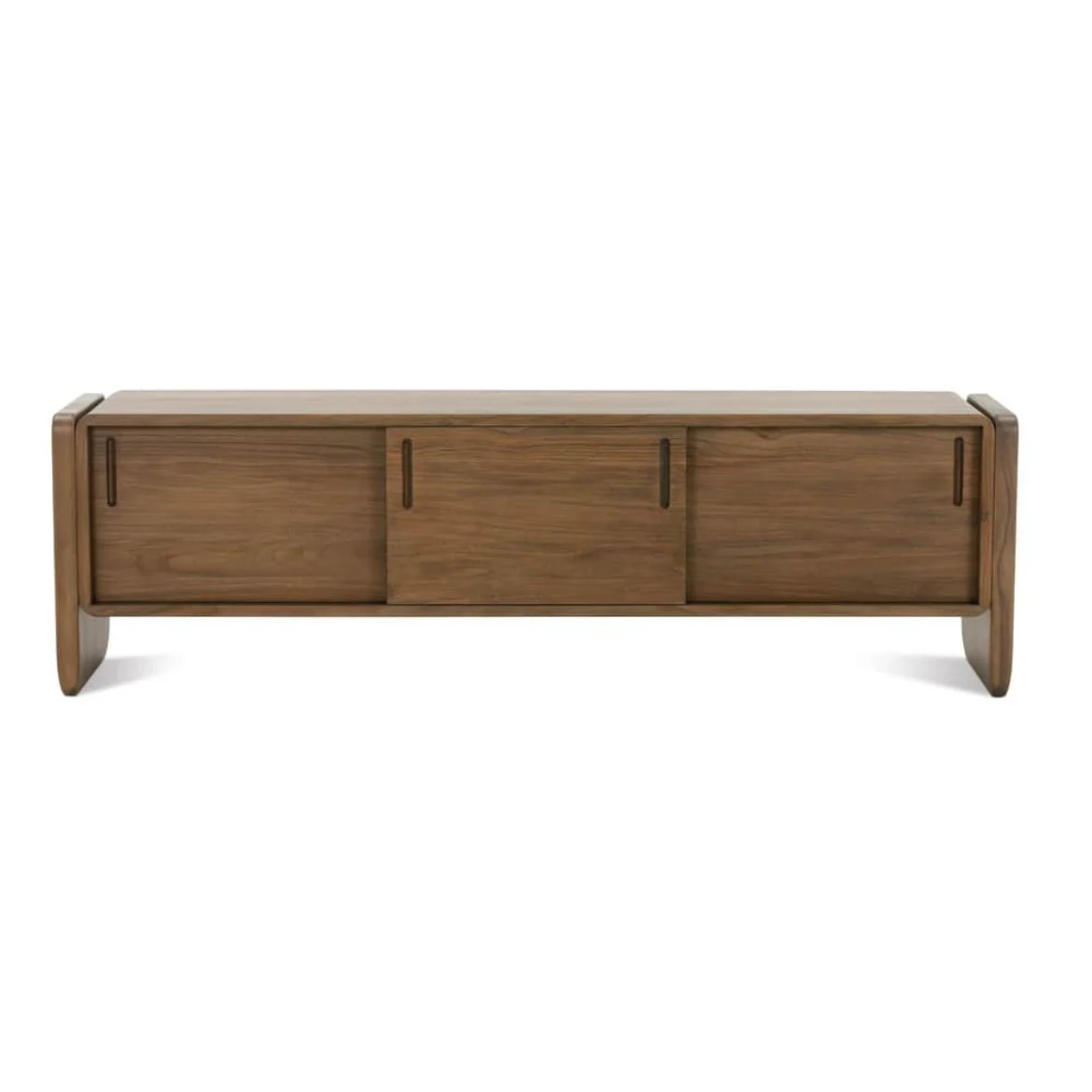 Rowe Furniture Nova Sliding Door Teak Wood Credenza - Image 4