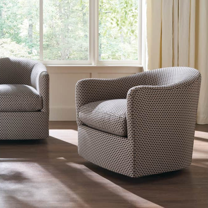 Rowe Furniture Rue Upholstered Swivel Chair ~ Available To Custom Order In All Fabrics