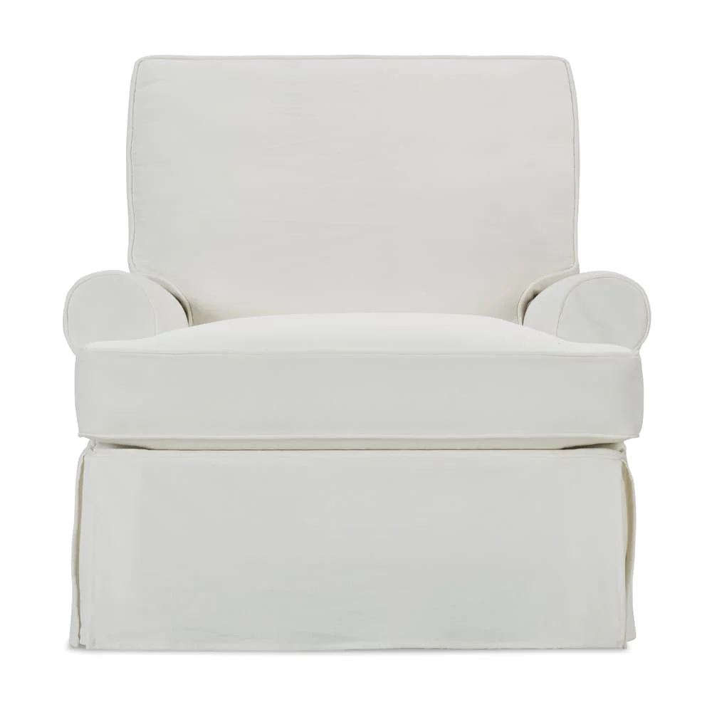 Rowe Furniture Sophie Slipcovered Swivel Glider Chair ~ Available in a Large Size and To Custom Order In All Fabrics